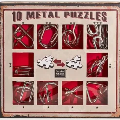 Eureka Breinbrekers^Metal Puzzle Oranje Set 10-delig