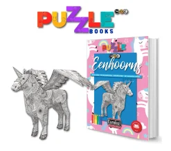 Eureka Creatief^Puzzelboek 3D Eenhoorns