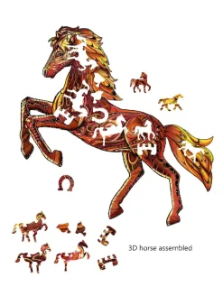 Eureka Houten Puzzels^Rainbo Houten Puzzel Wild Paard 103pcs