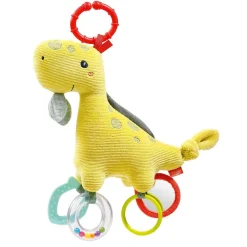 Fehn Knuffelspeelgoed^Activity Dino met Ring