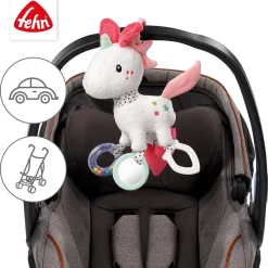 Fehn Knuffelspeelgoed^Activity Unicorn met Ring