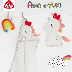 Fehn Knuffelspeelgoed^Activity Unicorn met Ring