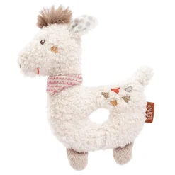 Fehn Babyspeelgoed|Knuffelspeelgoed^Grijpfiguur Rammelaar Lama