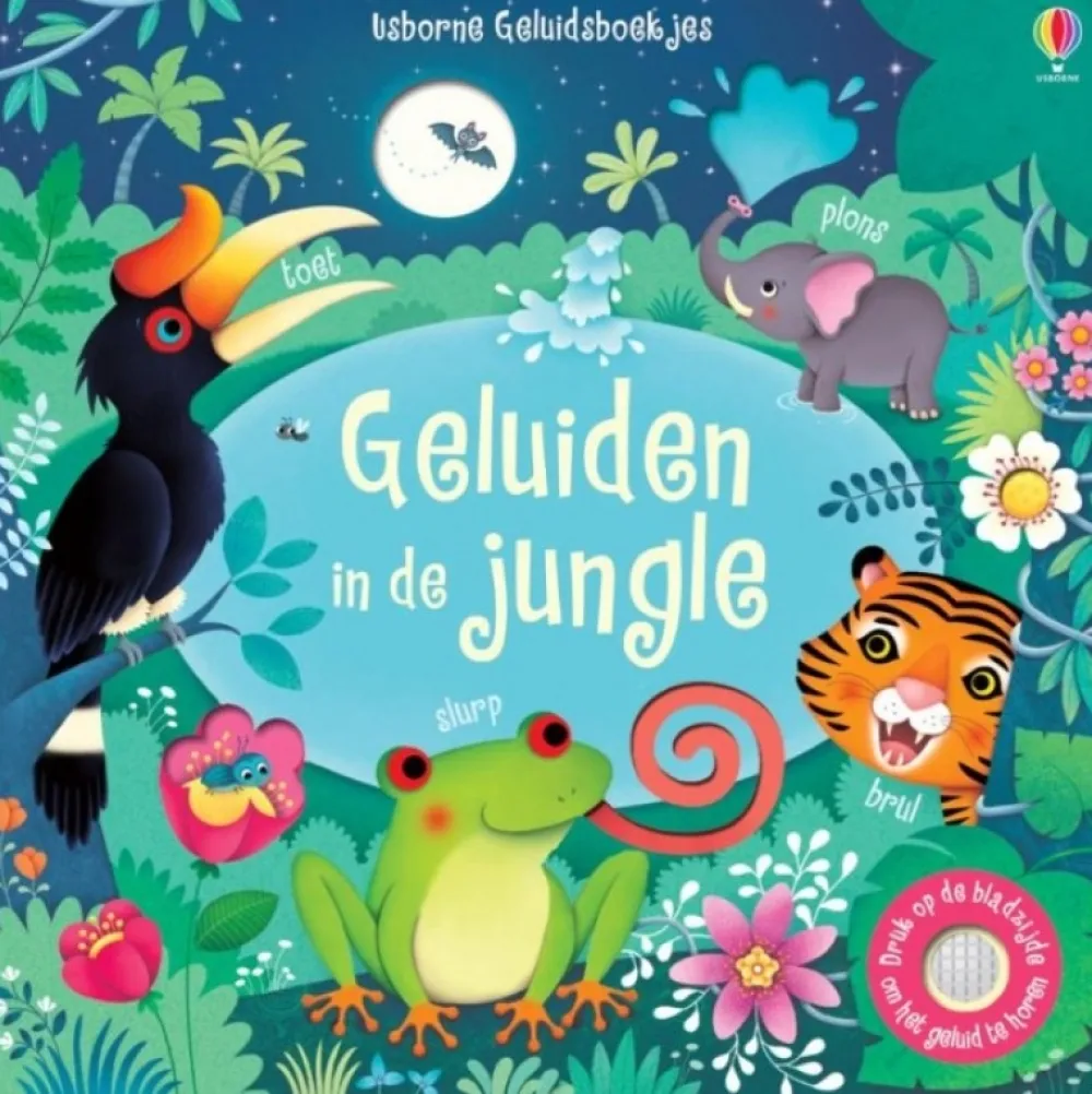 Uitgeverij Usborne Bekijk Alles^Geluiden in de jungle (geluidenboek)