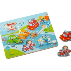 Haba Knoppuzzels^Geluidenpuzzel In de stad