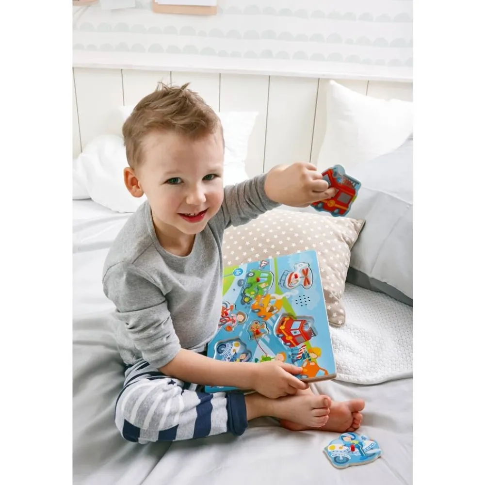 Haba Knoppuzzels^Geluidenpuzzel In de stad