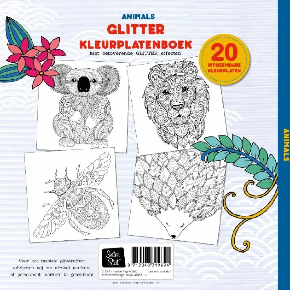 Image Books Creatief|Bekijk Alles^Glitter Kleurplaten Boek Animals