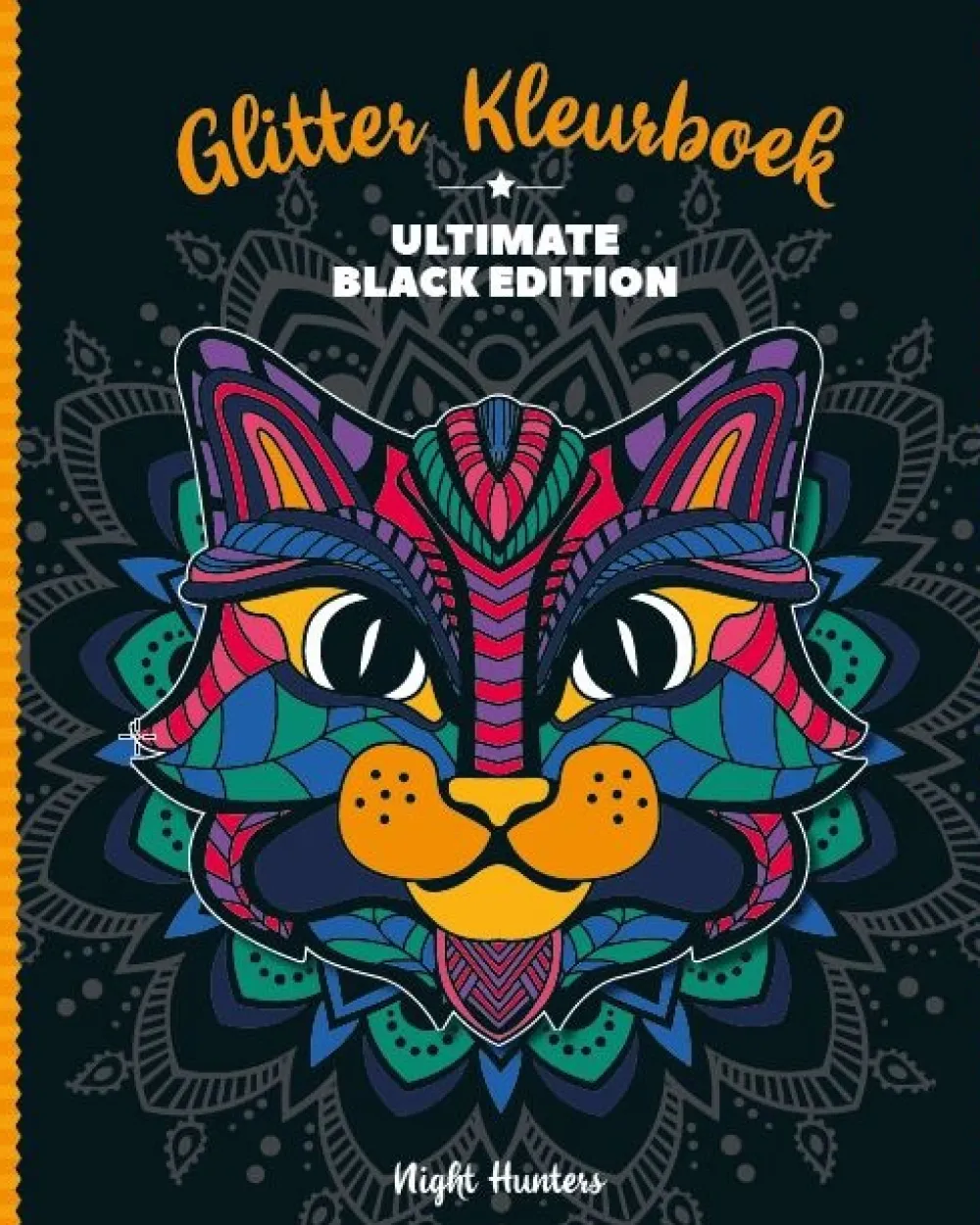 Image Books Kleurboeken^Glitterkleurboek Ultimate Black Edition - Night hunters