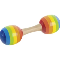 GOKI Muziek^Dubbele Maracas Regenboog Set 2-delig