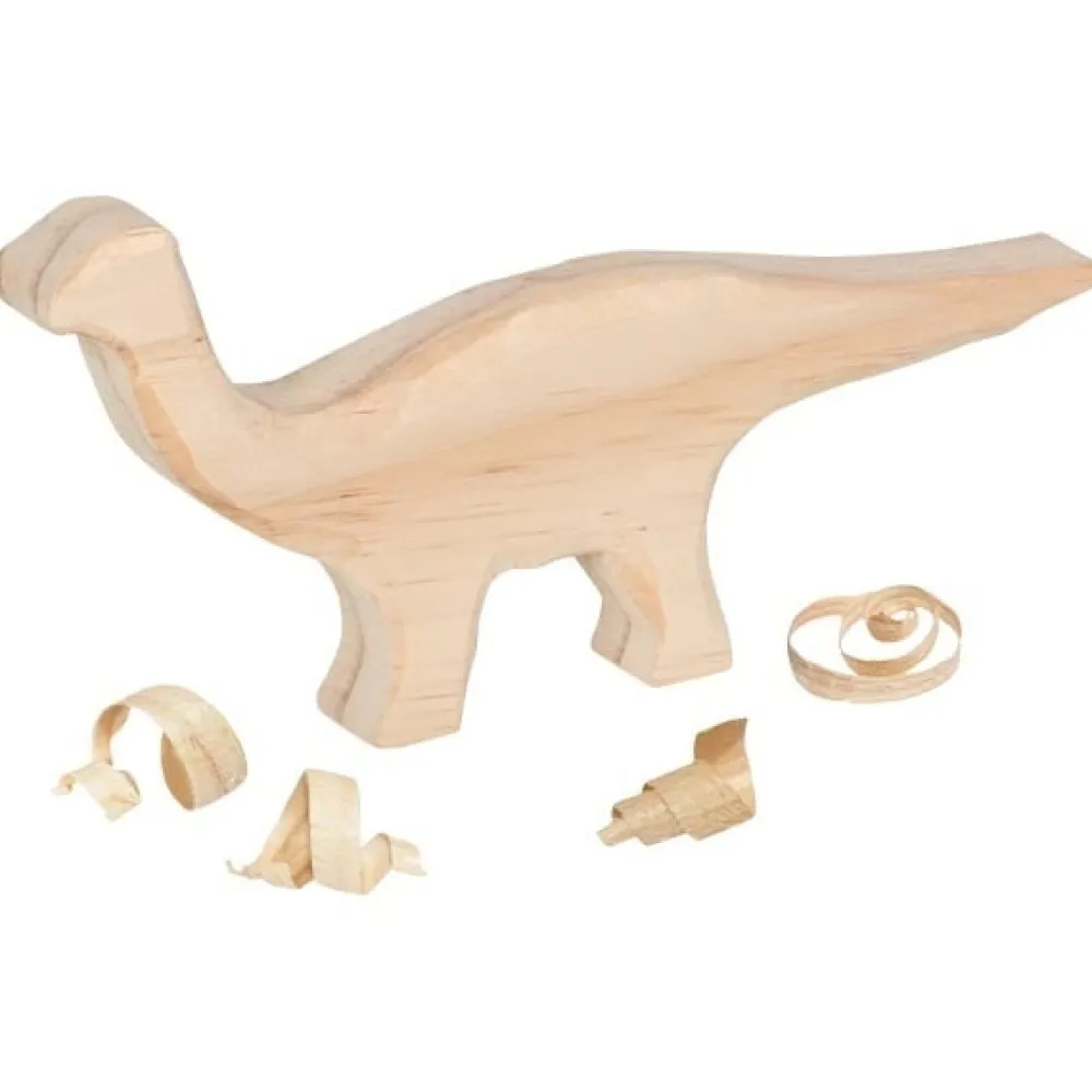 GOKI Creatief^Houtsnijwerk Dieren DIY Set 3-delig