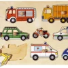 GOKI Knoppuzzels|Houten Puzzels^Knoppuzzel Voertuigen
