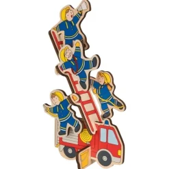 GOKI Houten Puzzels^Puzzel Brandweer Staand Hout