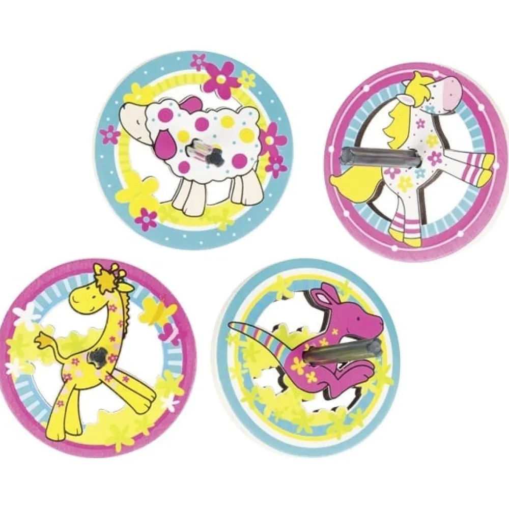 GOKI Kleine Cadeaus|Uitdeelcadeautjes^Tol Dieren Hout