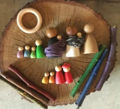 Grapat Open Ended Play^Baby Nins Houten Speelset 6-delig 18-180