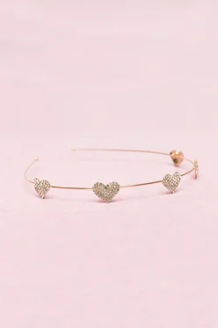 Great Pretenders Sieraden^Boutique Rhinestone Heart Hoofdband