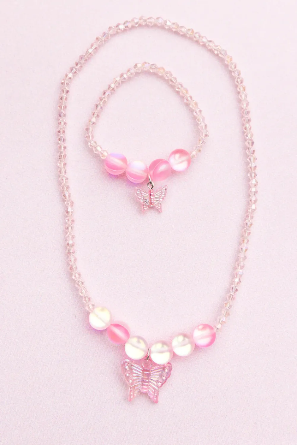 Great Pretenders Sieraden^Boutique Holo Pink Crystal Ketting