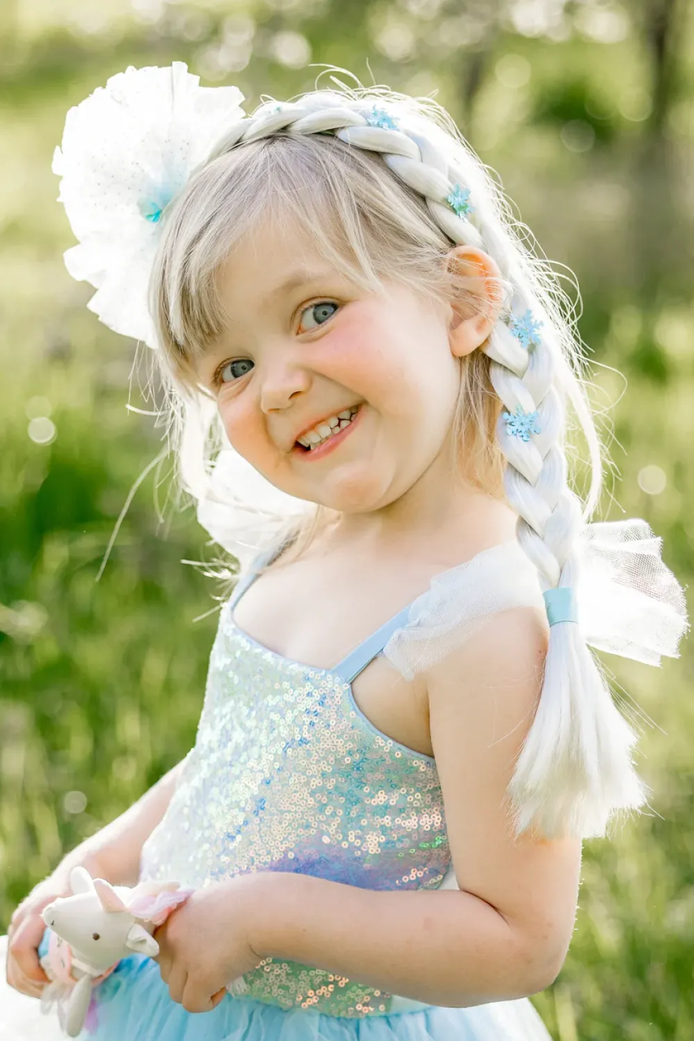 Great Pretenders Verkleedkleding^Ice Queen Haarband met Vlecht