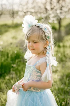 Great Pretenders Verkleedkleding^Ice Queen Haarband met Vlecht