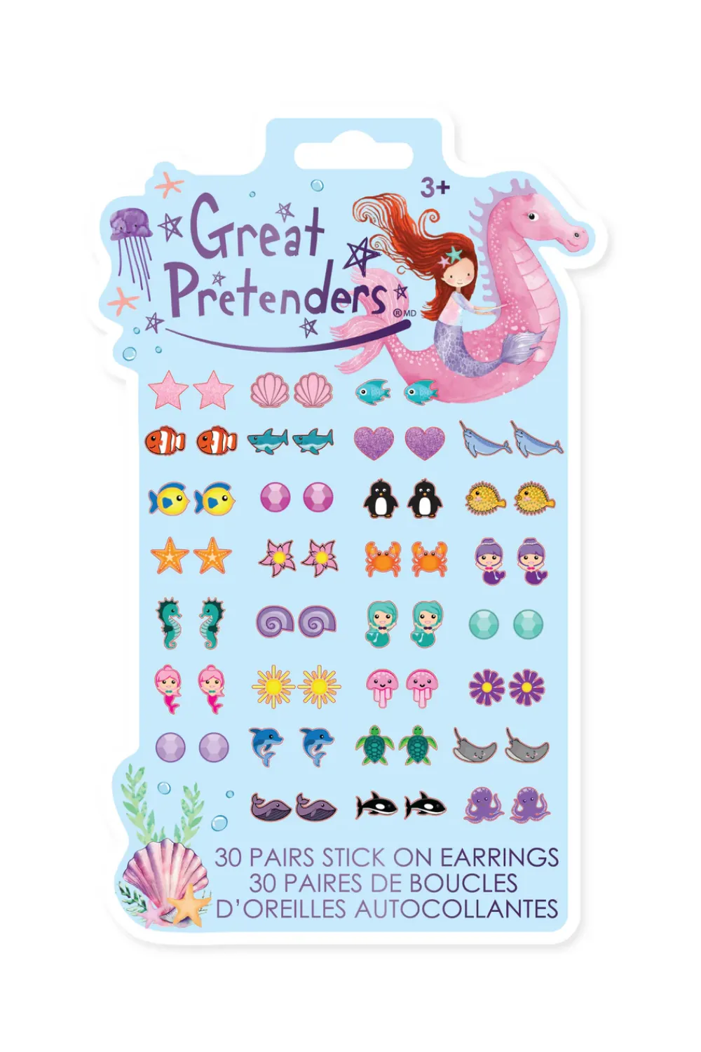 Great Pretenders Sieraden^Mermaid Stick on Earrings 30 pairs