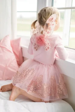 Great Pretenders Verkleedkleding^Rose Goud Tutu en Vleugels Size 4-6