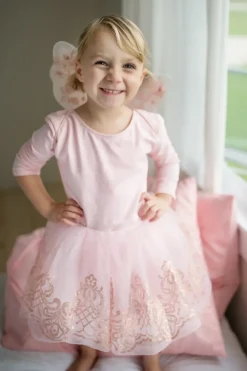 Great Pretenders Verkleedkleding^Rose Goud Tutu en Vleugels Size 4-6