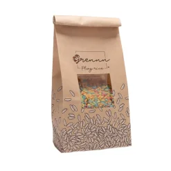 Grennn Open Ended Play^Speelrijst Regenboog Mix 500gr