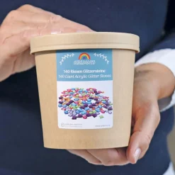 Grimm's Open Ended Play^Glitterstenen Groot set 140-delig 43097