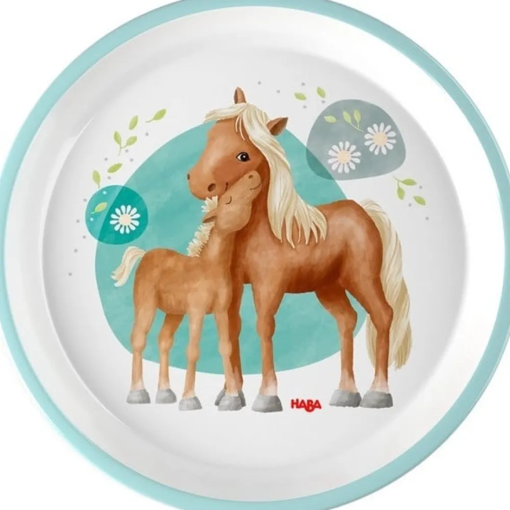 Haba Kinderservies^Bord Paarden