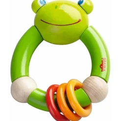 Haba Babyspeelgoed^Grijpfiguur Kikker Croaking Frog