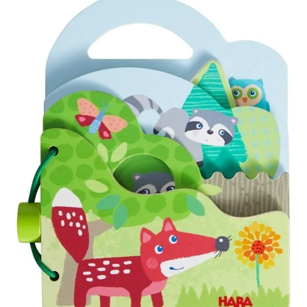 Haba Houten Boeken^Houten Babyboek Bosdieren