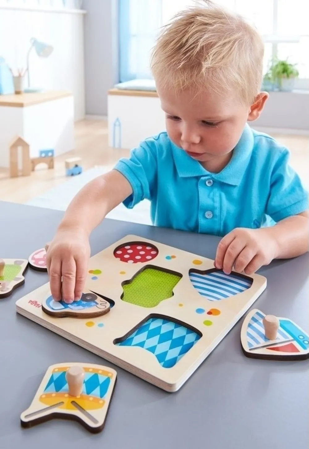 Haba Knoppuzzels^Inlegpuzzel Speelgoed 5pcs