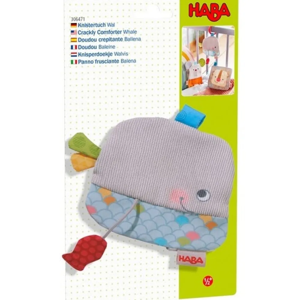 Haba Babyspeelgoed^Knisperdoekje Walvis