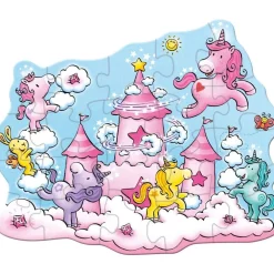 Haba Legpuzzels^Puzzel Eenhoorn Flonkerglans Wolkenpuzzelpret 20pcs