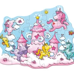Haba Legpuzzels^Puzzel Eenhoorn Flonkerglans Wolkenpuzzelpret 20pcs