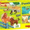 Haba Legpuzzels^Puzzels Boerderijdieren set 3-pcs