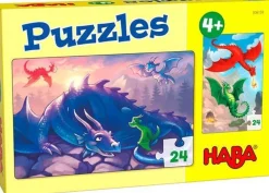 Haba Legpuzzels^Puzzels Draken 24pcs set 2-delig