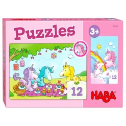 Haba Legpuzzels^Puzzels Eenhoorn Flonkerglans - Rosalie & Friends 12pcs