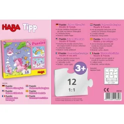 Haba Legpuzzels^Puzzels Eenhoorn Flonkerglans - Rosalie & Friends 12pcs