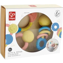 Hape Babyspeelgoed|Kraamcadeaus^Bijtring en Rammelaar Set