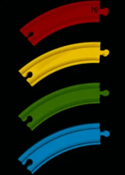 Hape Treinen^Spoorbaan Uitbreiding Regenboog Track Pack