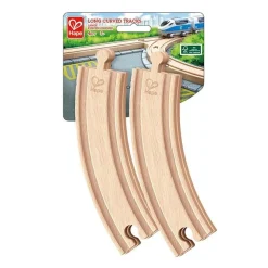 Hape Treinen^Spoorbaan Uitbreiding Bocht Lang 4-delig