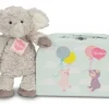 Hermann Teddy Hermann Teddy Herzekind|Kraamcadeaus^Knuffel Olifant Smartie met Koffer