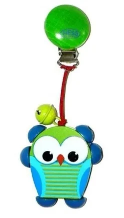 Hess Babyspeelgoed^Clipfiguur Uil Blauw