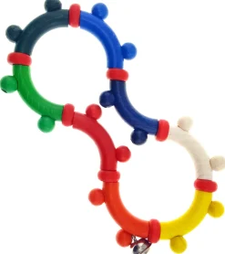 Hess Babyspeelgoed^Grijpfiguur Rammelaar Acht Gekleurd