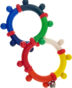 Hess Babyspeelgoed^Grijpfiguur Rammelaar Acht Gekleurd