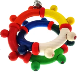 Hess Babyspeelgoed^Grijpfiguur Rammelaar Acht Gekleurd