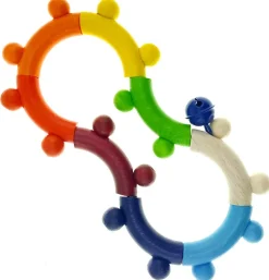 Hess Babyspeelgoed^Grijpfiguur Rammelaar Acht Blauw