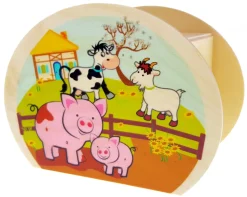 Hess Spaarpotten^Spaarpot Boerderij Hout