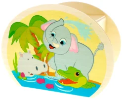 Hess Spaarpotten^Spaarpot Jungledieren Hout