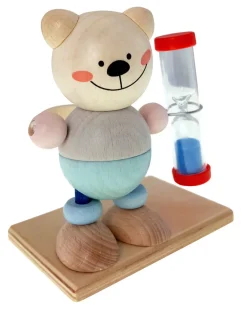 Hess Kleine Cadeautjes|Kleine Cadeaus^Tandenpoetsklok Beer Hout